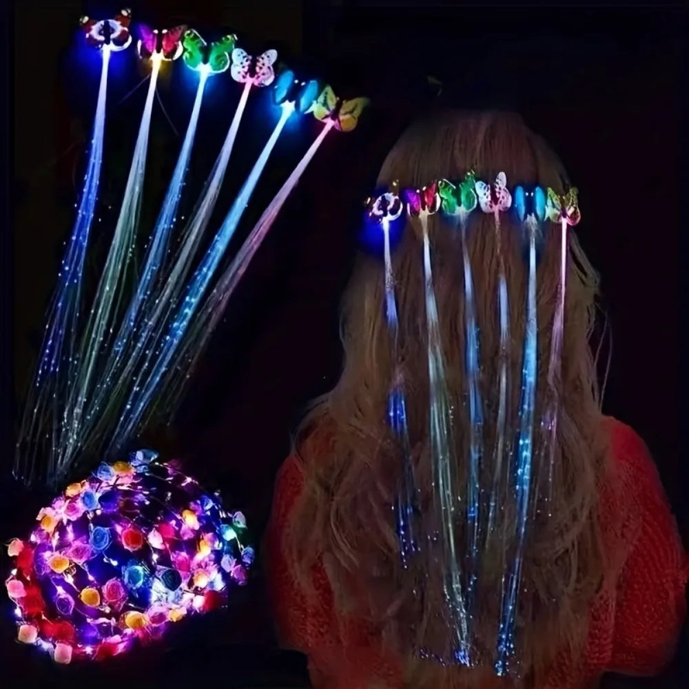 Farfalle led per capelli